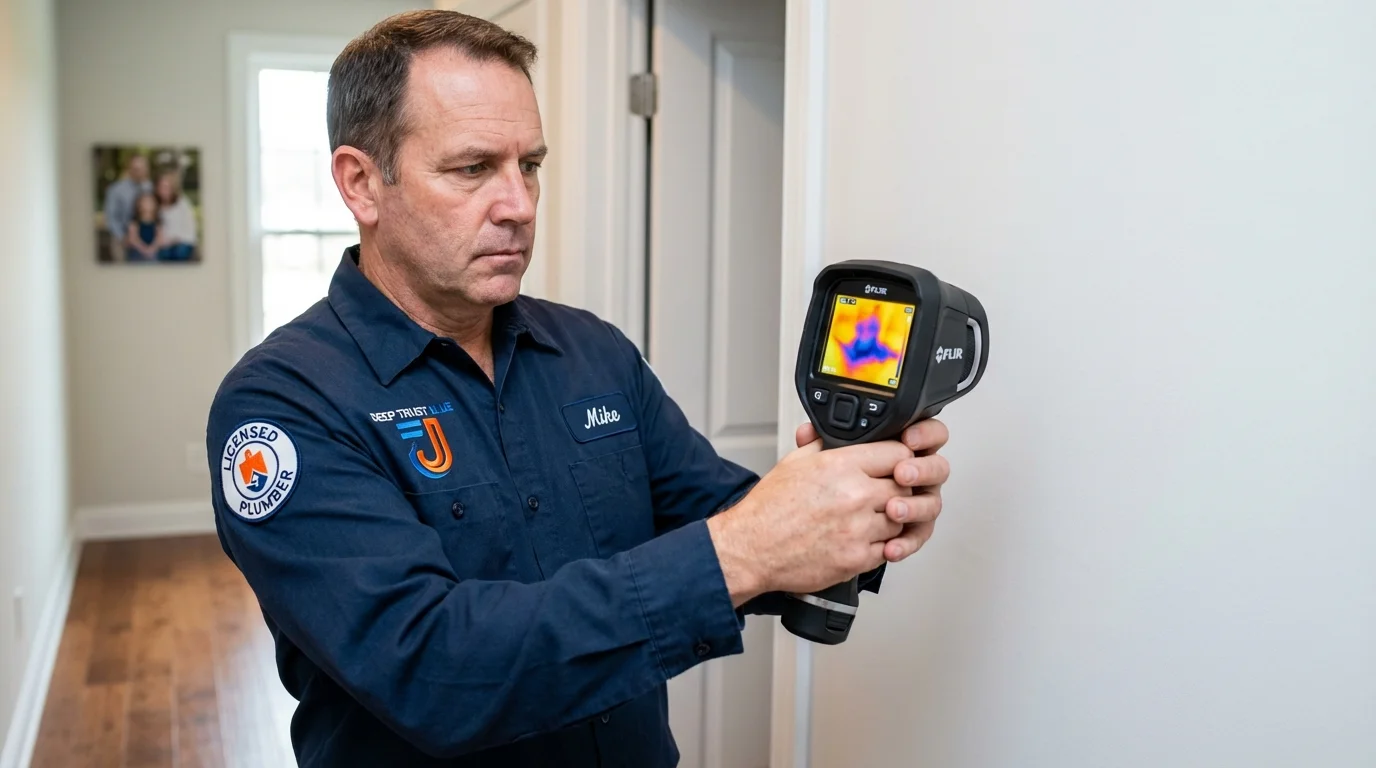 Thermal imaging leak detection by Johns Plumbing LLC in Twin Lake